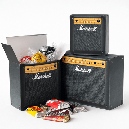 Printable Guitar Amp Treat Box Nesting Set Papercraft Candy Favor Template Digital Download