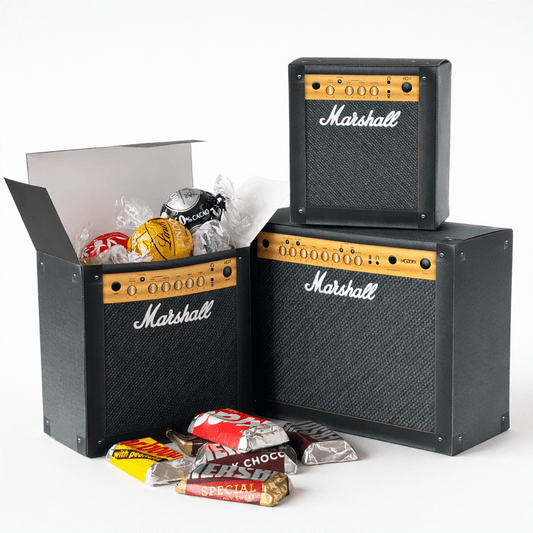 Printable Guitar Amp Treat Box Nesting Set Papercraft Candy Favor Template Digital Download