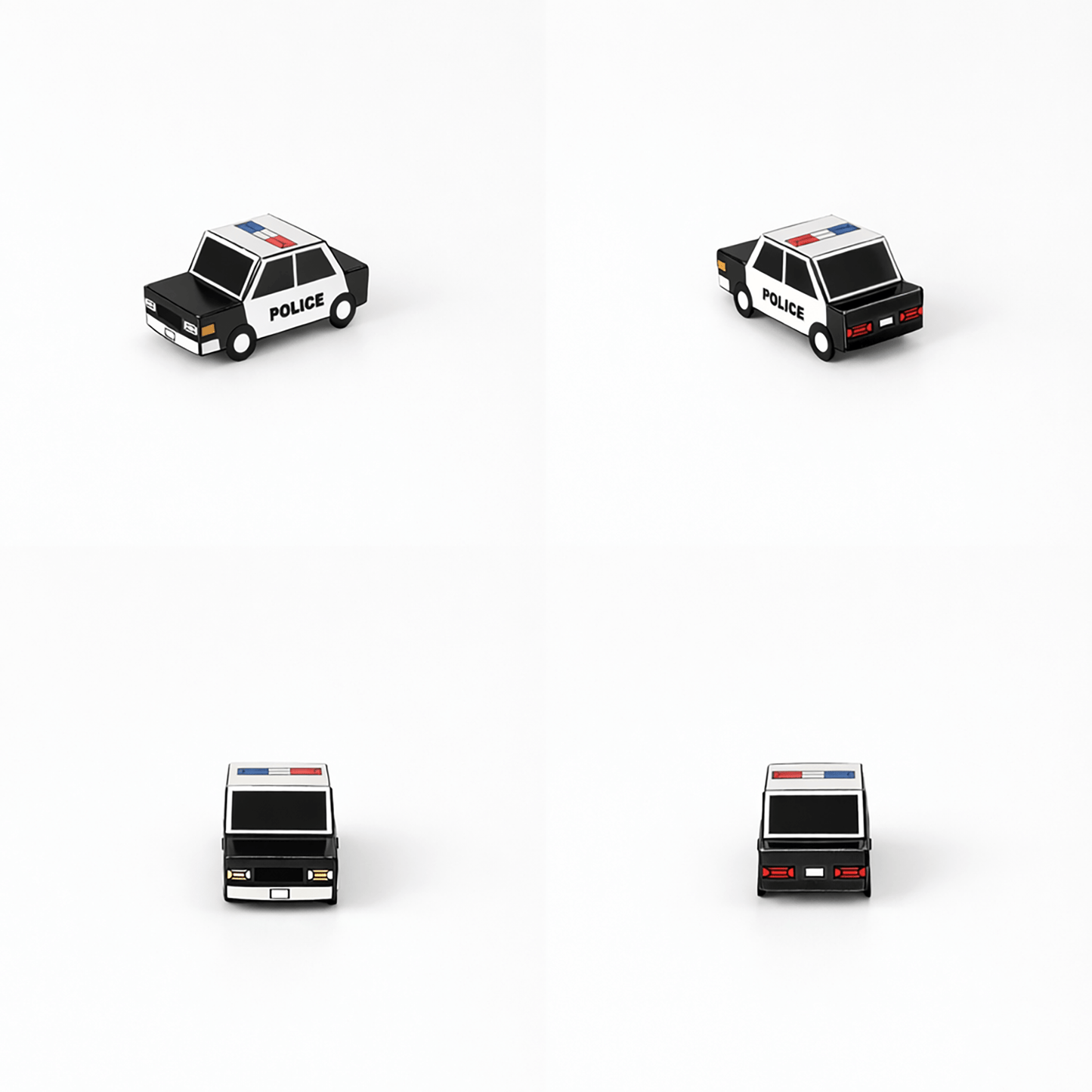 Nesting Cars Paper Craft Kit | Printable DIY 3D Vehicles for Kids | Fire truck, School Bus, Police Car, Ambulance | Stackable Paper Toys
