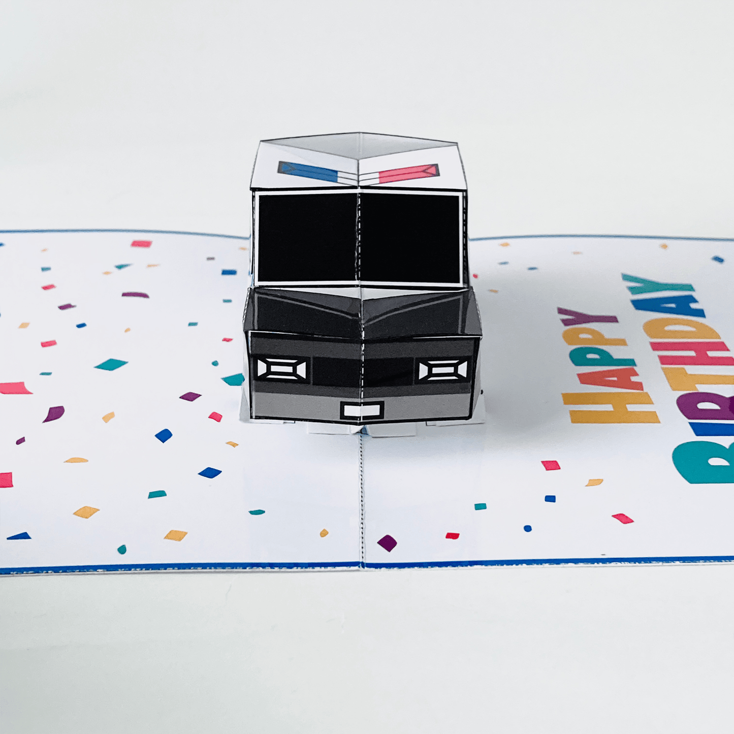 Printable Police Car Pop-Up Birthday Card | DIY Papercraft (PDF)