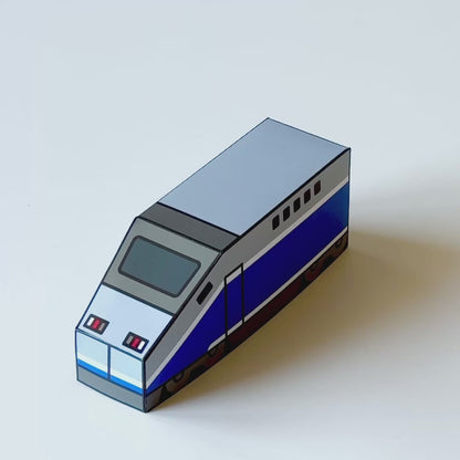 European High-Speed Train Papercraft Set | 5 Nesting Trains Printable PDF for Kids DIY Craft