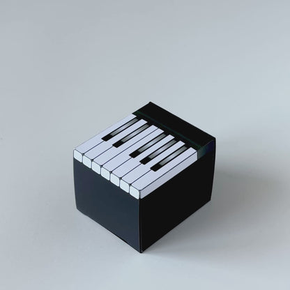 Piano Keyboard Treat Box PDF Download | Printable Music Party Papercraft Template