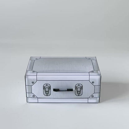 Aluminum Trunk Favor Box Papercraft Template | Secret Case Party Candy Storage (PDF Download)