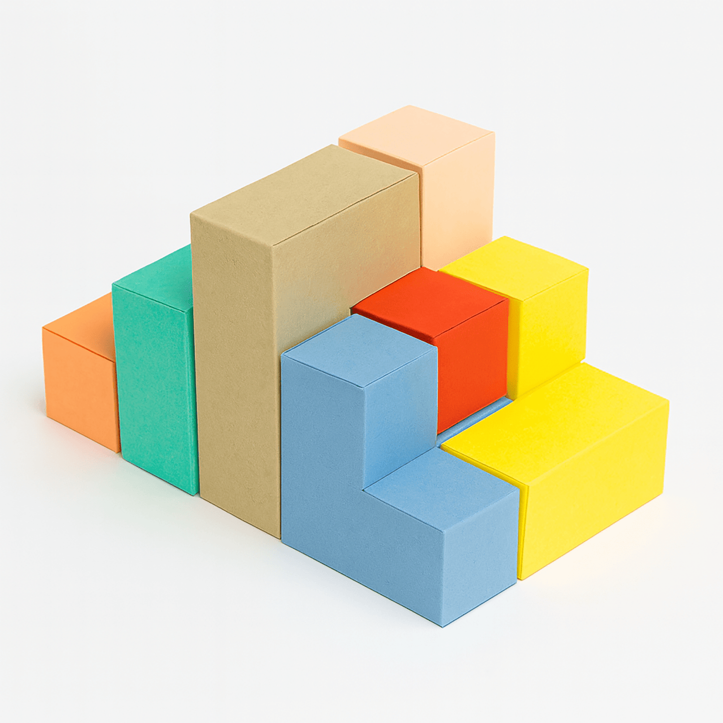 Soma Cube Puzzle Template | DIY Paper Craft Kit (PDF Download)